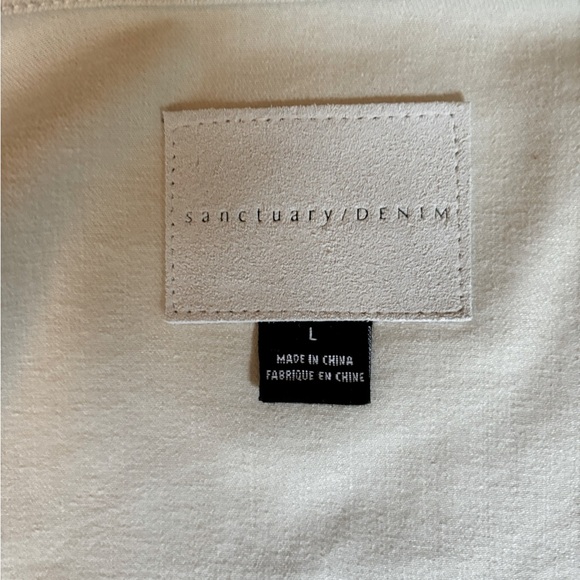 NWOT - Sanctuary for Anthropologie Jessa Belted Denim Trucker Jacket - Picture 8 of 8